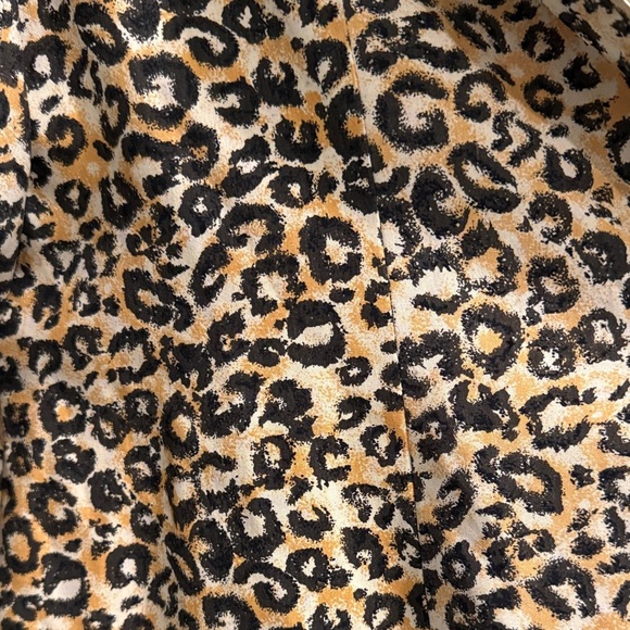 City Silk vintage Leopard Print Women's silk Jacket sz 14 zipper needs repair - Picture 4 of 8